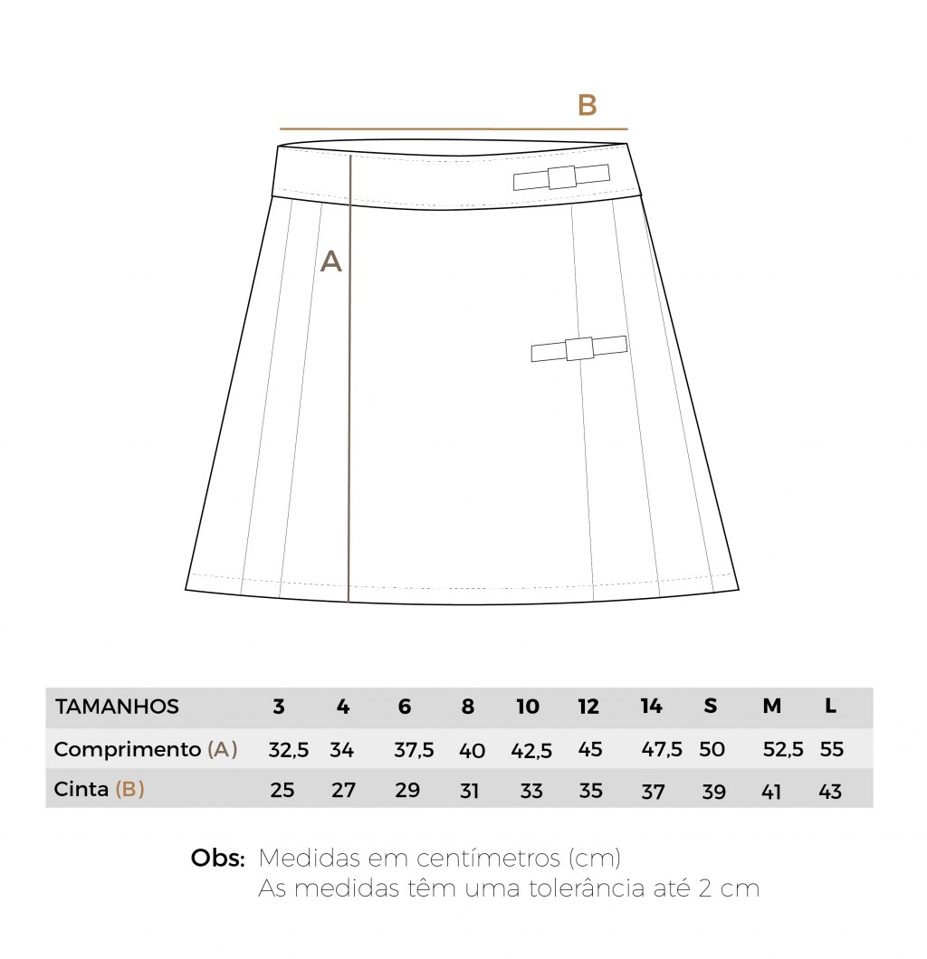 Saia Mod. Lisa Azul Marinho